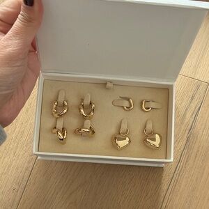 Jenny Bird earring play kit set gold brand new with box
